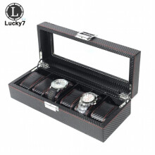 Watch Box PU Leather Watch Case Holder Organizer Storage Box for Quartz Watches with Soft Leather Pillows Jewelry Boxes Display