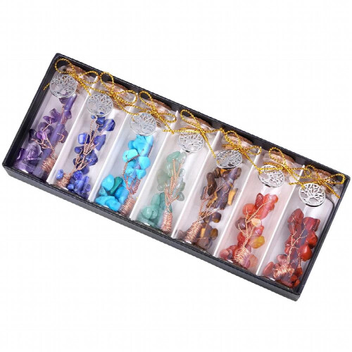 9 Mini Crystals Stone Chip Bottles, Reiki Healing Crystal | Canada - View #8