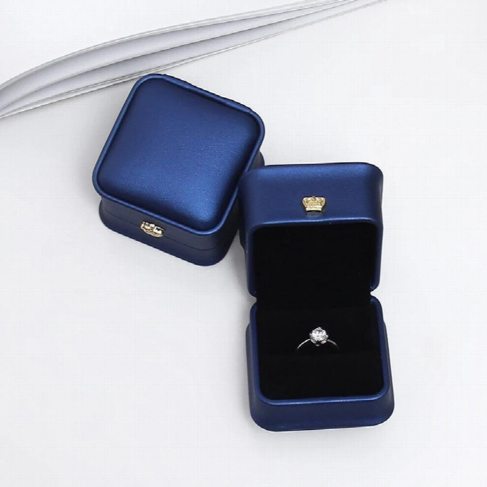Pu Leather Ring Necklace Box Case Holder Organizer Display Box Jewelry Boxes Storage For Woman Man Gift-image-OPC-PBRWJC7-NEW