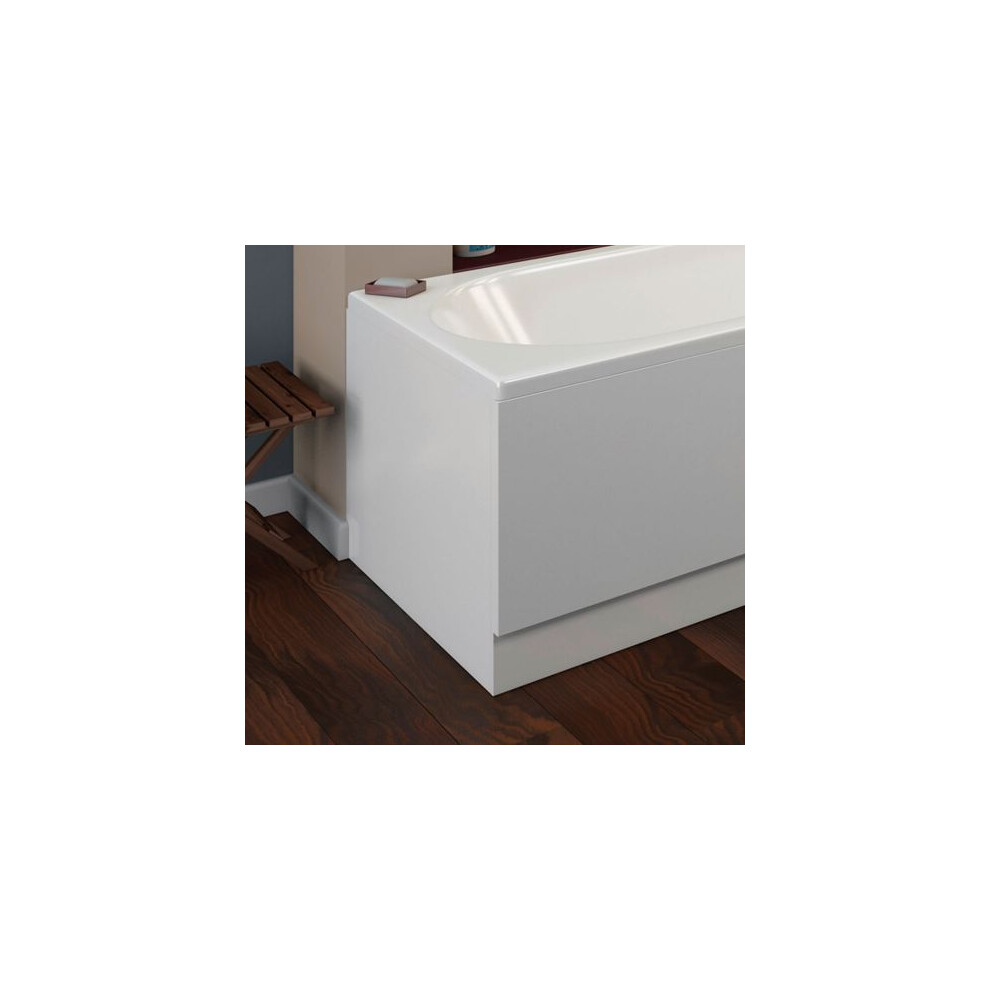 700Mm Waterproof White Gloss End Bath Panel 781930799171