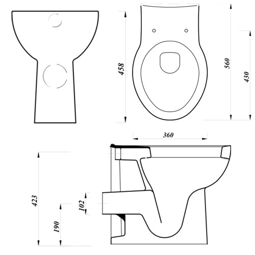 Comfort Raised Height BTW Pan With Soft Close Seat 2