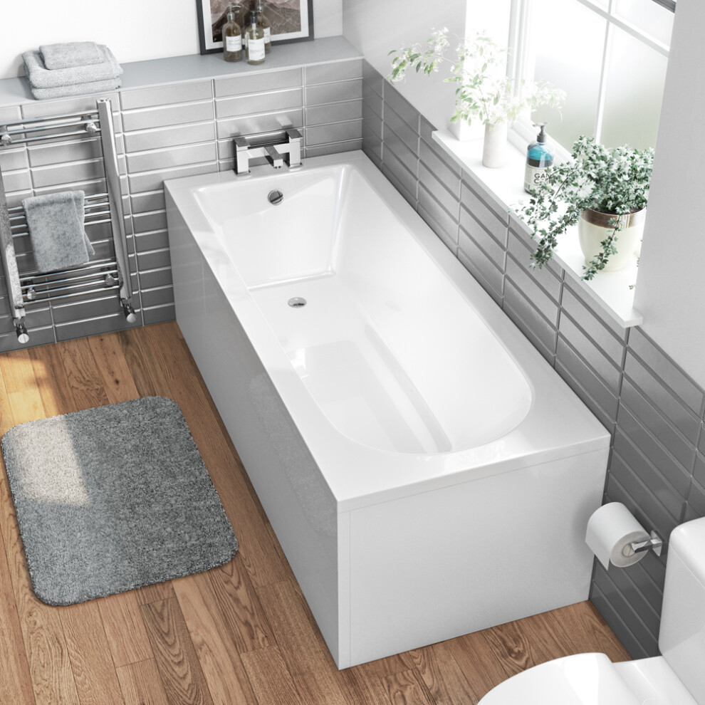 Voda 1600Mm Single Ended Straight Bath 5055369026111