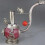 Chinese Old Antiques Red Jade Tibet Silver Pipe Leading 2