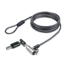 StarTech.com Nano Laptop Cable Lock, 6ft (2m), Anti-Theft Keyed Lock, Security Cable Locks Nano Slot Computers, For HP E