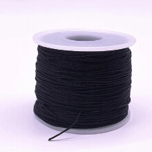 (black MULTI-0.6mm(10meters)) 0.4-1.5mm 10Meters/lot Nylon Cord Thread Chinese Knot Macrame Cord Bracelet Braided String DIY Tassels Beading Thread