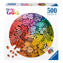 Ravensburger - 12000821 Vuxen Jigsaw Puzzle - Round Puzzle 500 Pieces - Tropical (Circle of Colors) - Vuxna barn och ovanför pussel