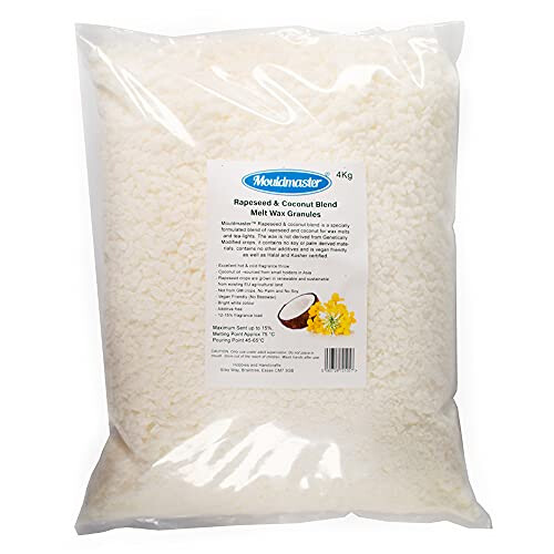 Mouldmaster Rapeseed and Coconut Blend Melt Wax, White, 4kg