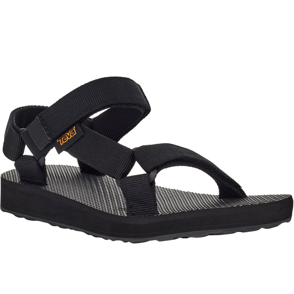 (1 UK, Black) Teva Kids Original Universal Adjustable Summer Outdoor Flip Flops Sandals