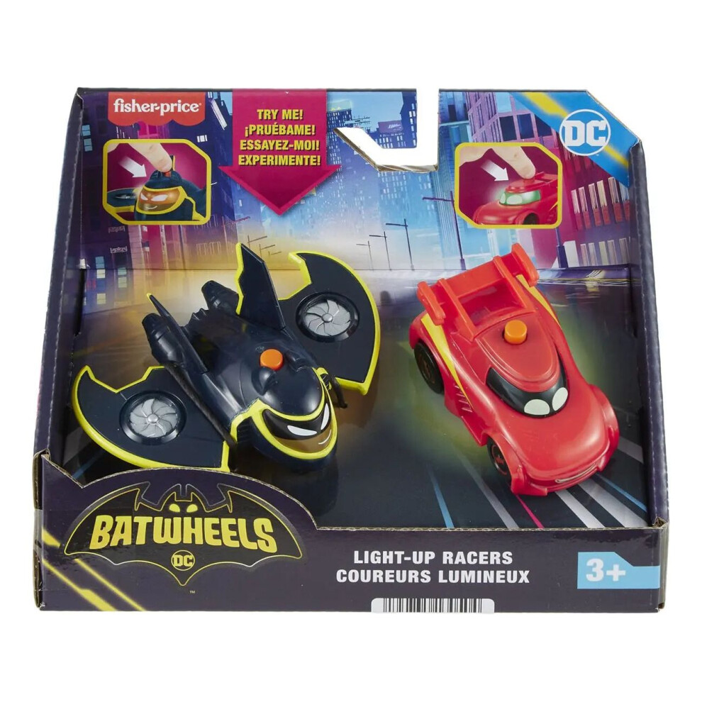 Fisher-Price Fisher-Price Fisher-Price Batwheels Redbird & Batwing -Up Racers Light