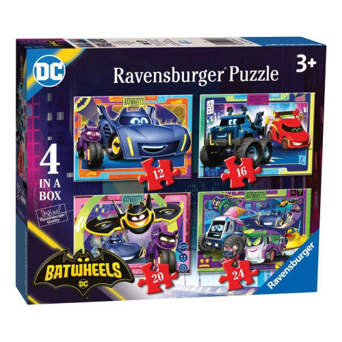 Ravensburger Batwheels 4 in a Box Jigsaw Puzzle