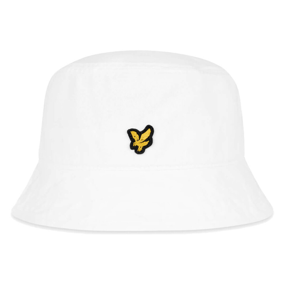 (One Size, White) Lyle & Scott Mens 2024 Cotton Twill Eagle Logo Branded One Size Hat