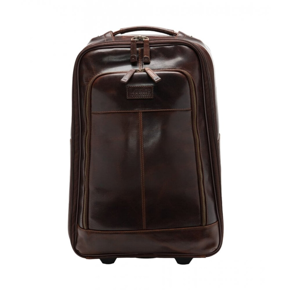 Paris | Brown Leather | Wheeled Suitcase