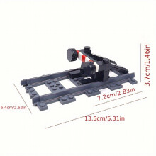 Building Blocks Train Tracks Train Railings Urban Scenes Street Scenes DIY Simulations Urban High speed Train Tracks Halloween Assembly Train Models C