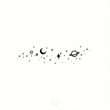 Galactic Century Waterproof Semi permanent Tattoo Sticker