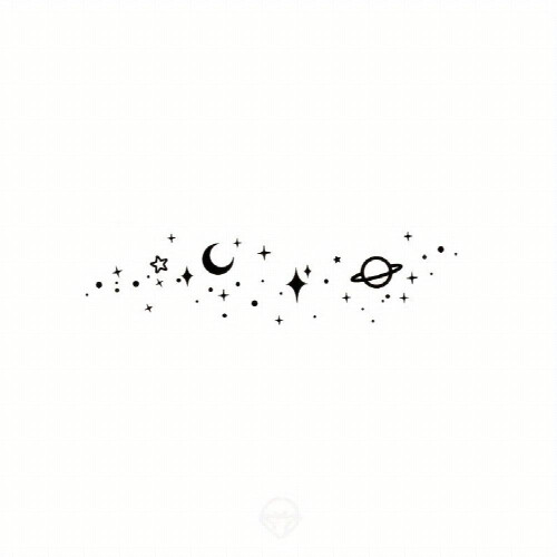 Galactic Century Waterproof Semi permanent Tattoo Sticker