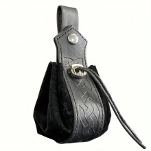 Medieval Viking PU Leather Belt & Pouch Set Halloween Cosplay Costume Props Party Decors Photography Props Stage Performance Accessories
