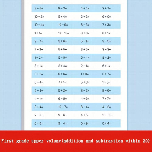 Oral Arithmetic Practice Sheet For First And Second Students 30 Daily Math For Addition And Subtraction Oral Arithmetic Practice