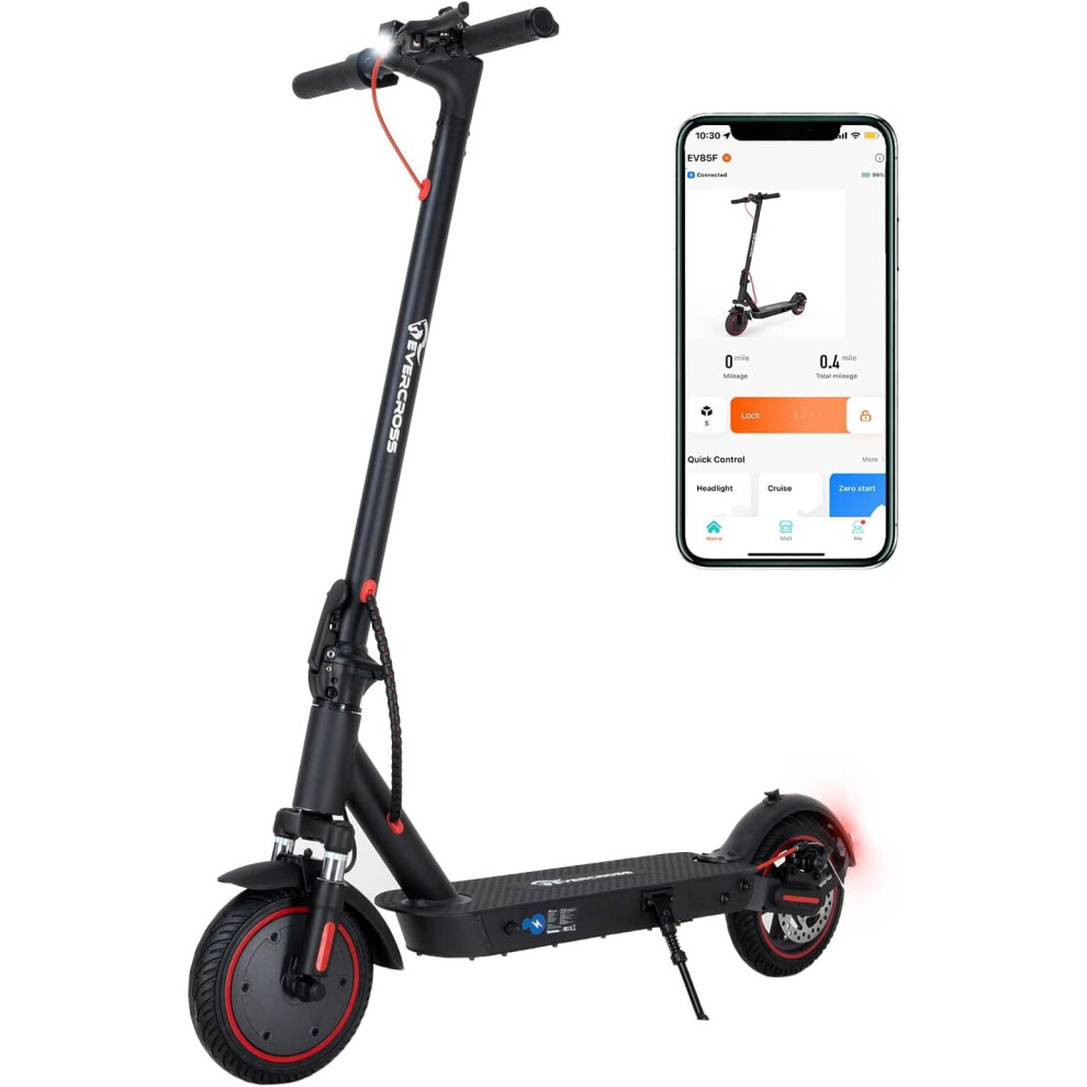 (HITWAY EV10K PRO Electric Scooter App Control, 10'' Foldable 500W E Scooter Adults) Electric Scooter Adult or Kids, Foldable E Scooter