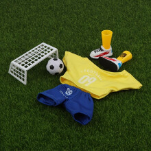 Dollhouse Simulative Mini Doll Finger Football Set Shoe Support Random