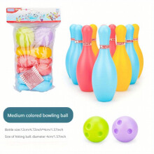 Bowling Plastic Toys Leisure Sports Entertainment Bowling Set 4 72inch15cm 5 91inch18cm 7 09inch