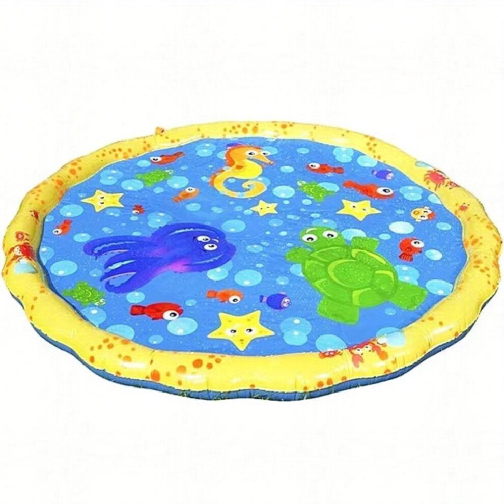 1pc Lace Spray Water Pad Baby Inflatable Water Pad Sprinkle & Splash Play Mat