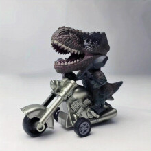 Tyrannosaurus Rex Riding Wild Motorcycle Inertia Car Dinosaur Gift For Kids