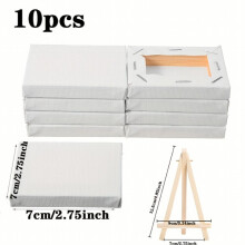 10pcs Mini Stretched Artists Board Set Canvas Small Art Board Acrylic Paint