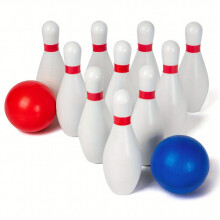 Kids Bowling Set With 10 Soft Foam Bowling Pins & 2 Balls Indoor Outdoor Bowling Toys