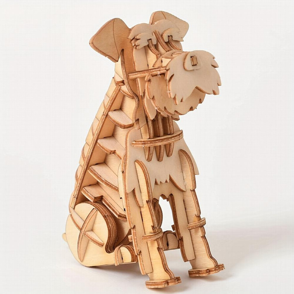 3d Wooden Puzzle Animal Pet Dog Model Toy Diy Handicraft Christmas Gift Toy-image-OPC-PCYHRMB-NEW