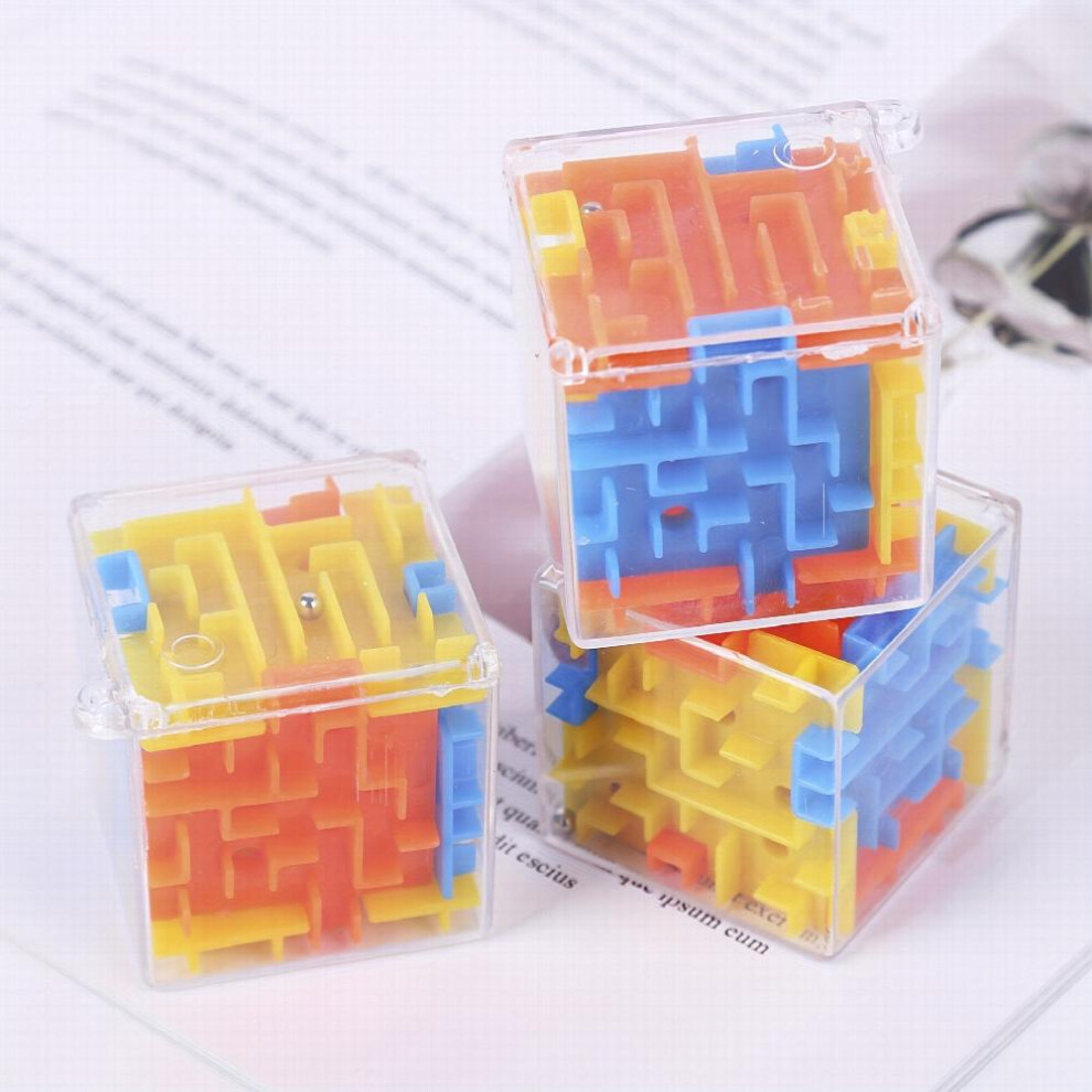2pcs Stereo Maze Cube Six Sided Maze Intelligence Toy Magic Maze Puzzle Toy-image-OPC-PCYHRM9-NEW