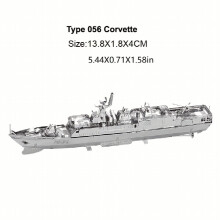 Stainless Steel Metal Glue 3D DIY Puzzle 056 Destroyer Model Educational Toys Desktop Decoration Birthday
