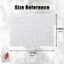 Blank Puzzle Blank Puzzle Sublimation Puzzle Craft For Boys Girls Decoration DIY Invitation Photo Thermal Transfer 70 Pieces 13 0 X 8 99 Cm