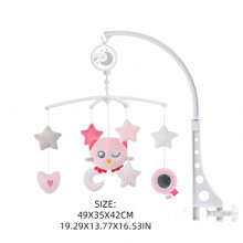 Baby Crib Mobile With Relaxing Music Owl Fabric Shaped Musical Rocking Crib Mobile Toy For Baby Daycare Toys