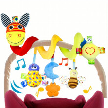 Baby Car Seat Toy Activity Stroller Mobile Toy Spiral Suspension Plush Toy Cradle Crib Baby Carrier Toy Christmas Halloween Thanksgiving Gift