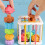 Rainbow Push And Pull Toy Shape Cognition Grasp Training Small Toys Educational Toys 6
