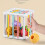 Rainbow Push And Pull Toy Shape Cognition Grasp Training Small Toys Educational Toys 11