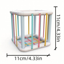 Rainbow Push And Pull Toy Shape Cognition Grasp Training Small Toys Educational Toys