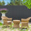 Vounot VOUNOT PVC Privacy Screening Fence 80 x 500 cm Reinforced Struts Grey 5