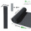 Vounot VOUNOT PVC Privacy Screening Fence 80 x 500 cm Reinforced Struts Grey 6