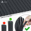 Vounot VOUNOT PVC Privacy Screening Fence 80 x 500 cm Reinforced Struts Grey 3
