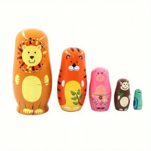 Nesting Doll Matryoshka Wooden Stacking Doll Childrens Toy Wedding Decoration Party Decoration Room Decoration Christmas Halloween Thanksgiving Gift