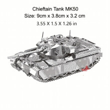 Stainless Steel Metal Glue 3D DIY Puzzle Sheikh Tank Model Puzzle Toys Desktop Decoration Birthday