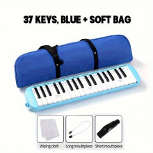 JDR 37 Keys Melodica Keyboard Musical Instrument With Soft Bag Professional Mouth Organ For Beginner