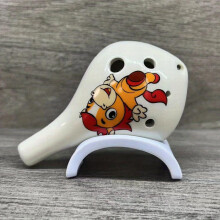 Zodiac Horse Cartoon Series 6 hole AC Ocarina Long mouthed Beginner Children And Students Hand Intangible Cultural Heritage