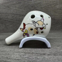 Zodiac Sheep Cartoon Series 6 hole AC Ocarina Long mouthed Beginner Children And Students Intangible Cultural Heritage