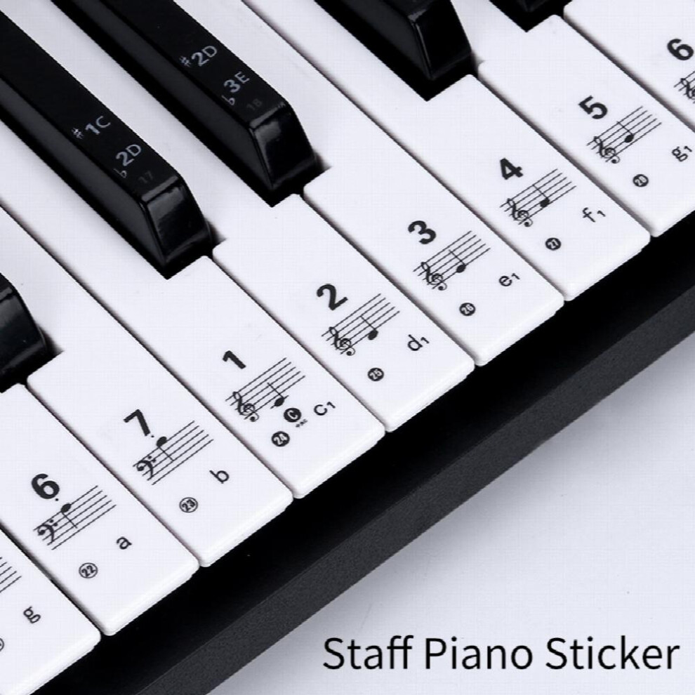 88 61 54 Key Universal Piano Keyboard Stickers Enhance Your Musical Notation Skills With Pentatonic Numbered Stickers 885679970270