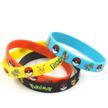 12 pcs Pokemon Pikachu Bracelet Silicone Figure Cartoon