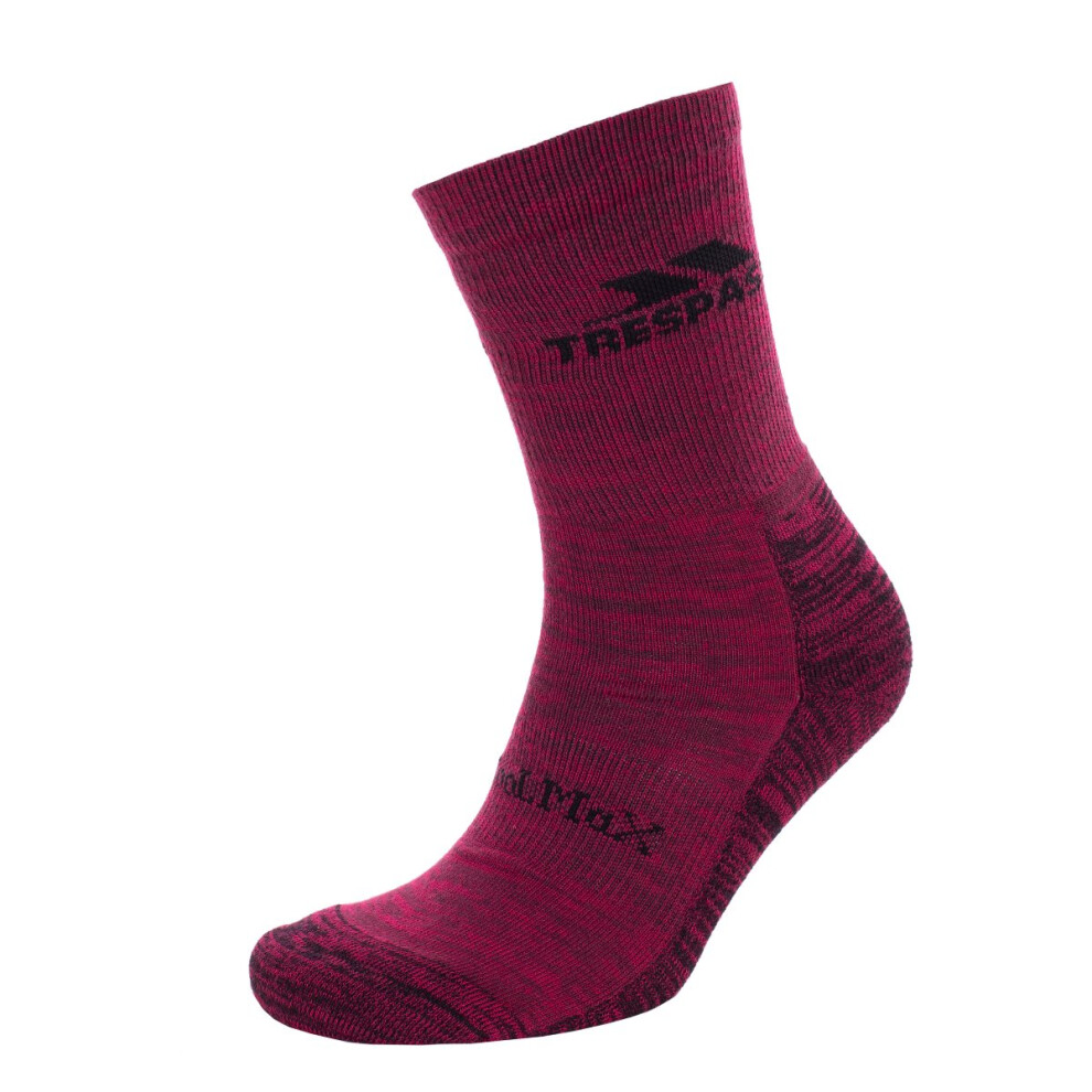 (6/9, Fig Melange) Trespass Womens Walking Socks Lightweight Leader