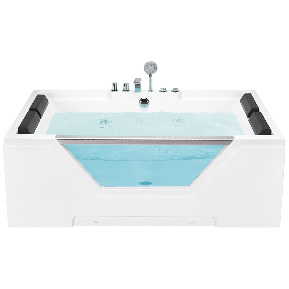 Corner Hot Tub HUARAZ 1700 x 1200 mm White