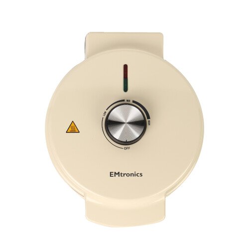 EMtronics EMtronics Waffle Maker Non-Stick - Cream 2